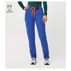 FIGS YOLA HIGH-WAISTED SKINNY SCRUB PANT SZ L NEW LTD EDITION BLUE